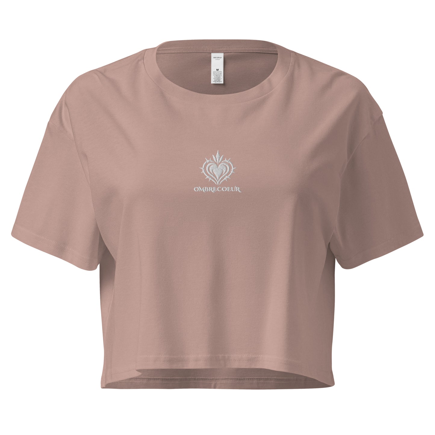 Crop Top – Broderie Blanche – OmbreCoeur
