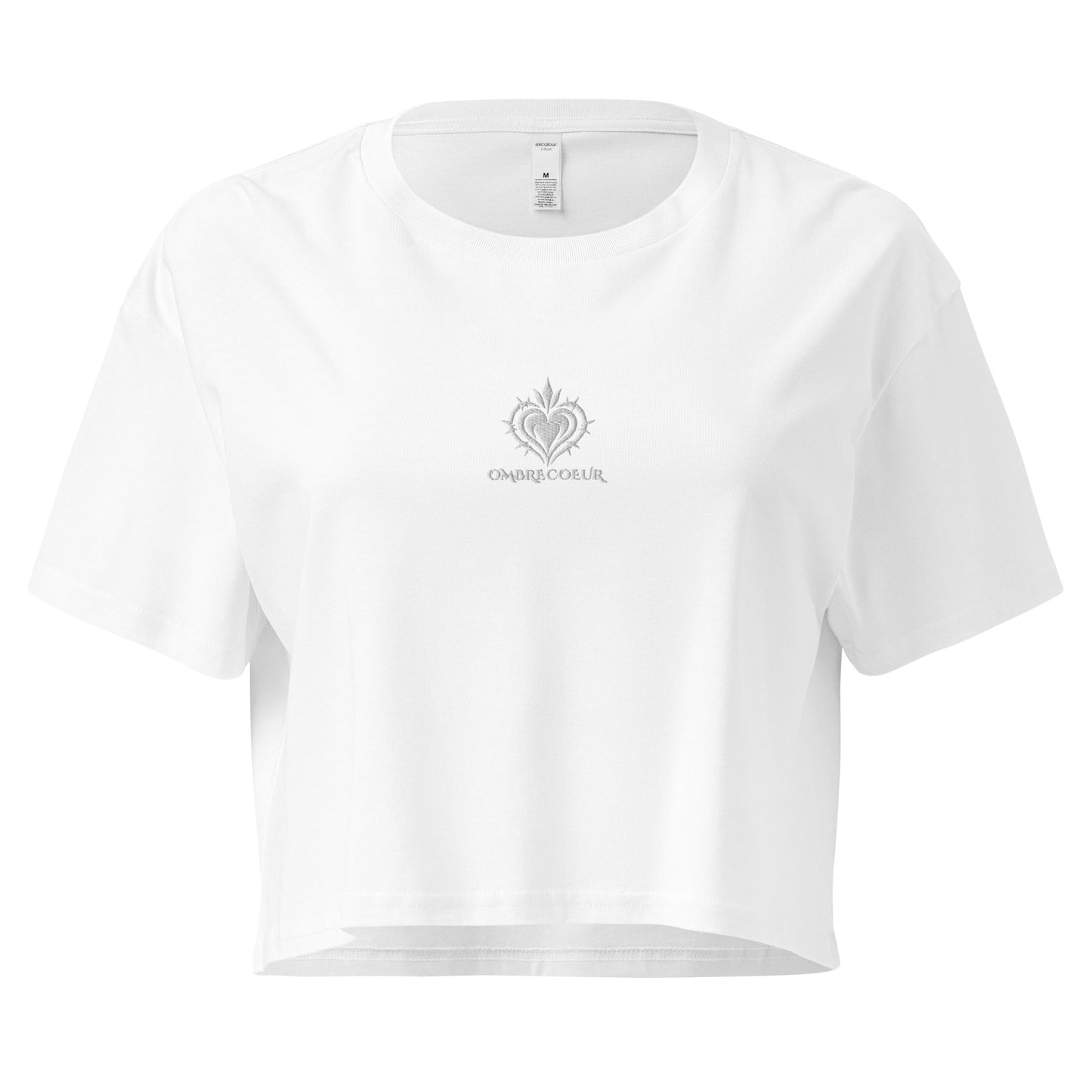 Crop Top – Broderie Blanche – OmbreCoeur